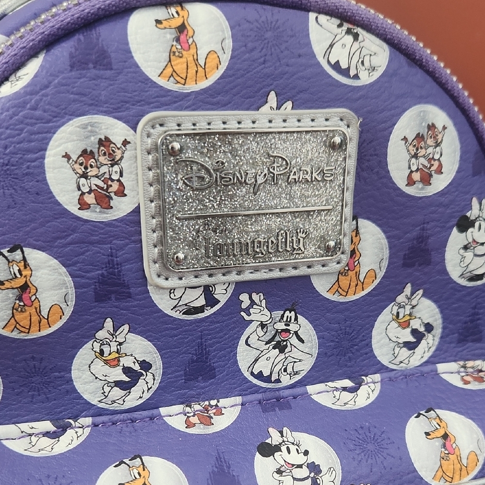NWT! Disney100 Loungefly Backpack With Matching Ears - Picture 2 of 11